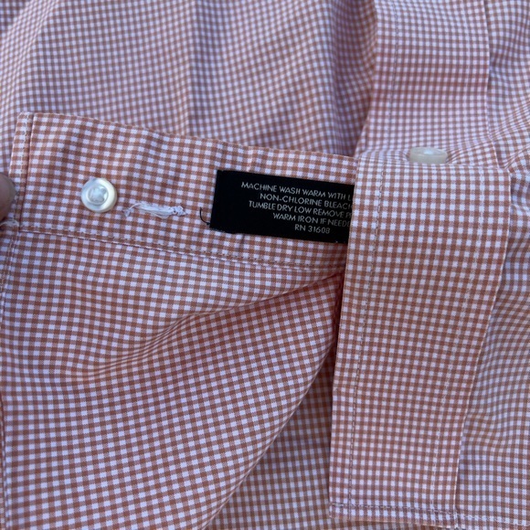 JOS. A. BANK. Travelers Edition Short Sleeve Pink Shirt 17 Button Down Men’s - Picture 2 of 4